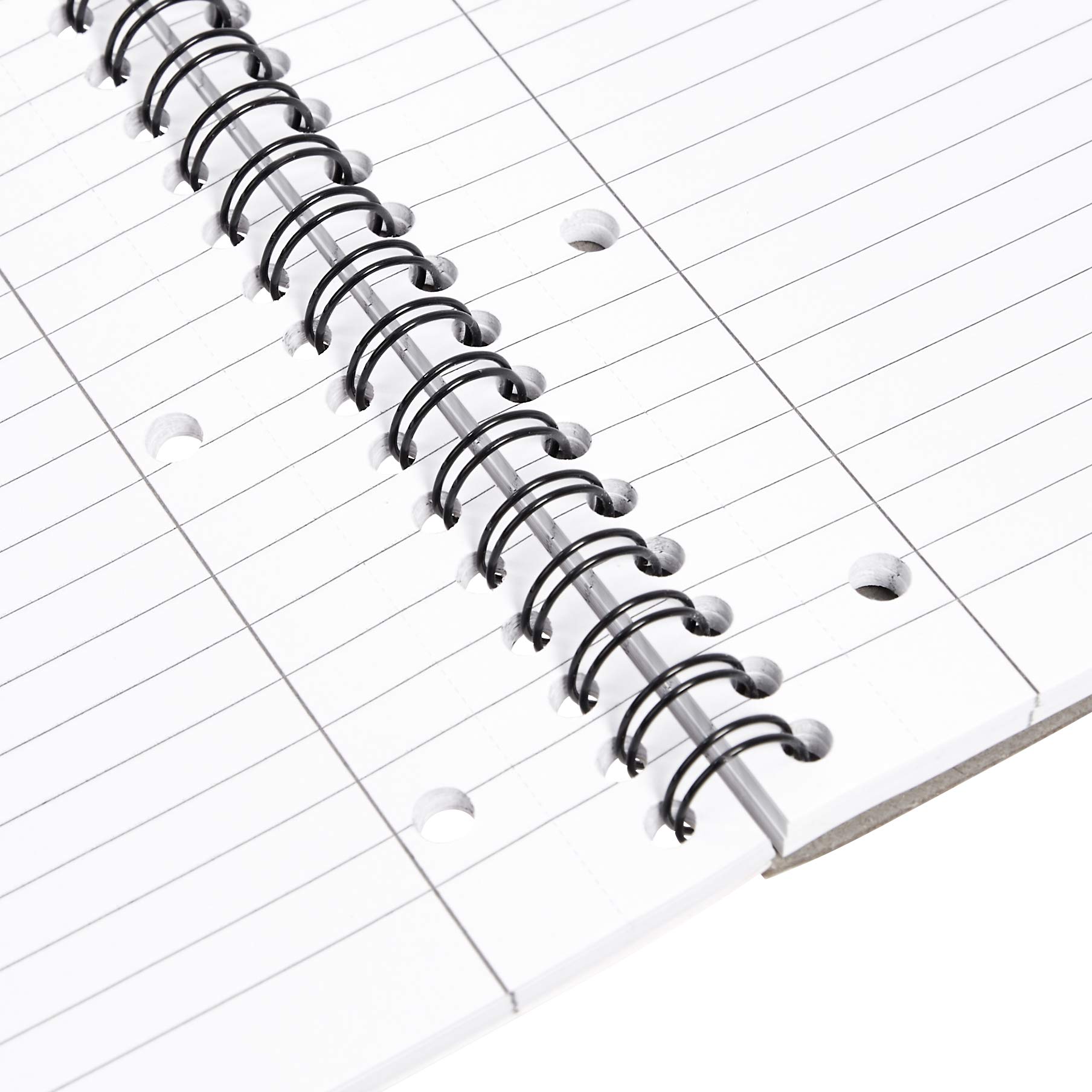 AmazonBasics Quaderno Spirale A5 80 Fogli 5 Pezzi Righe Bianchi