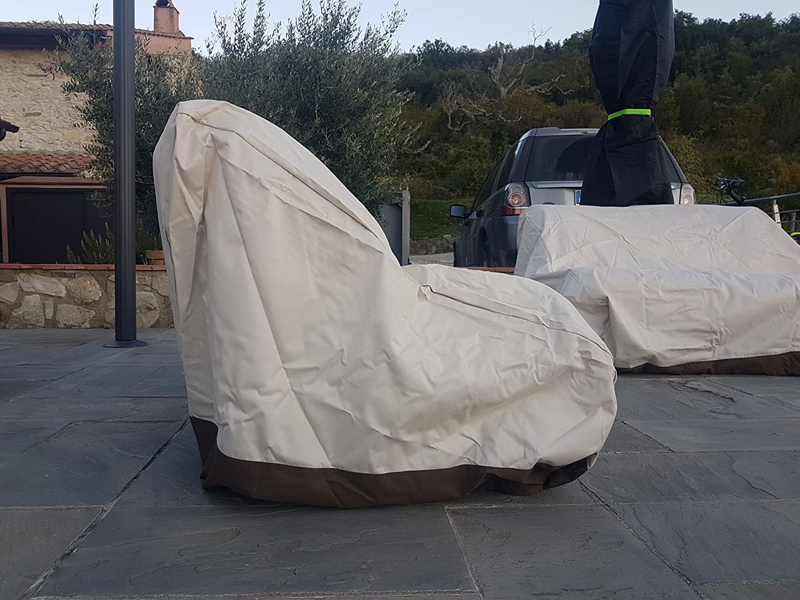 AmazonBasics Copridivano 3 Posti Lounge Beige Impermeabile