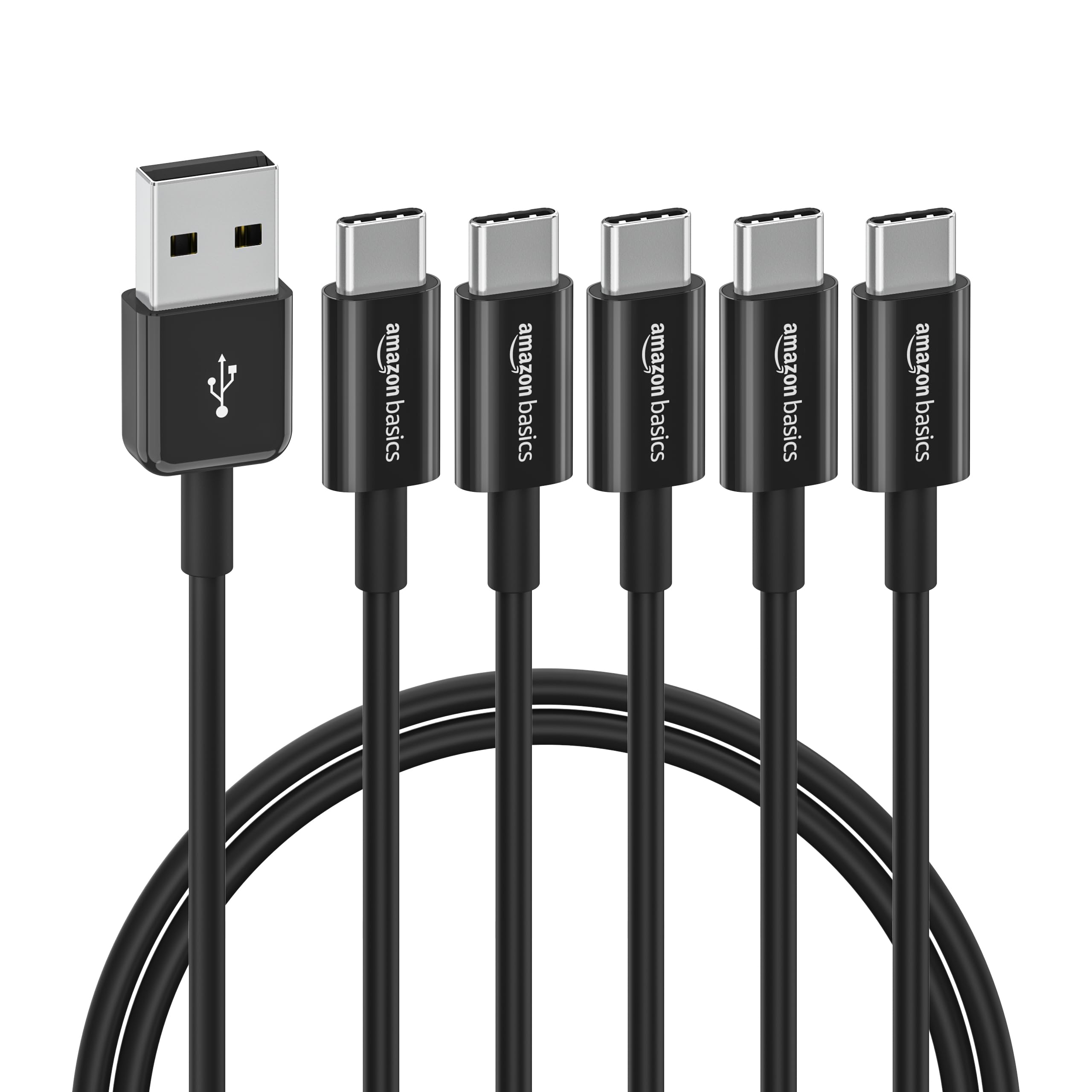 Amazon Basics Cavo USB-C USB-A 1,8 m Bianco 15W