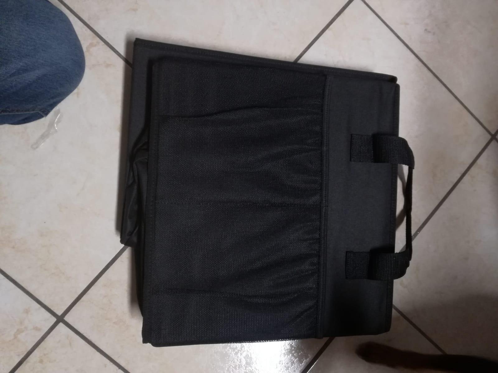 Amazon Basics portaoggetti bagagliaio auto 53x35x31 cm nero