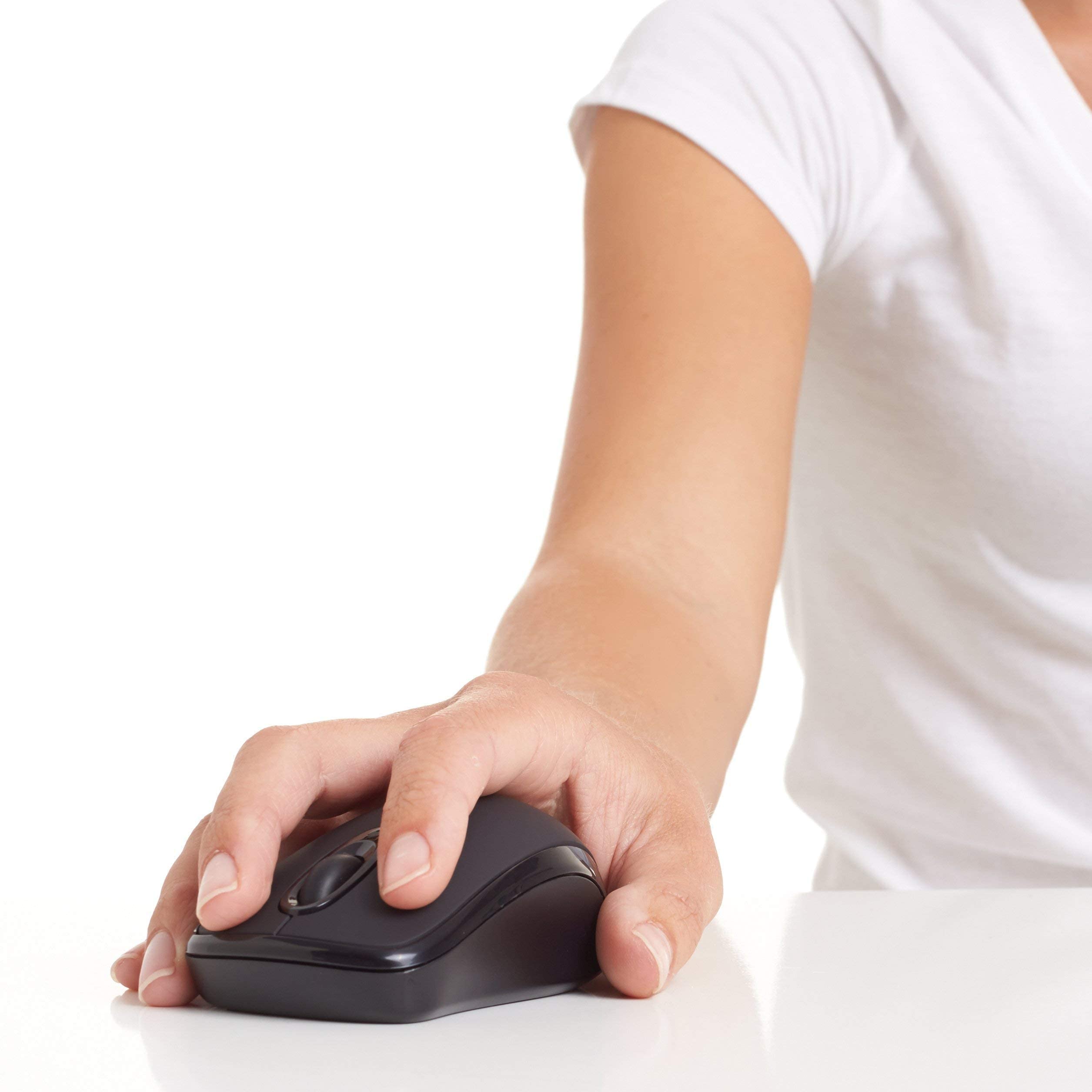 Amazon Basics mouse senza fili nano nero 1000 DPI