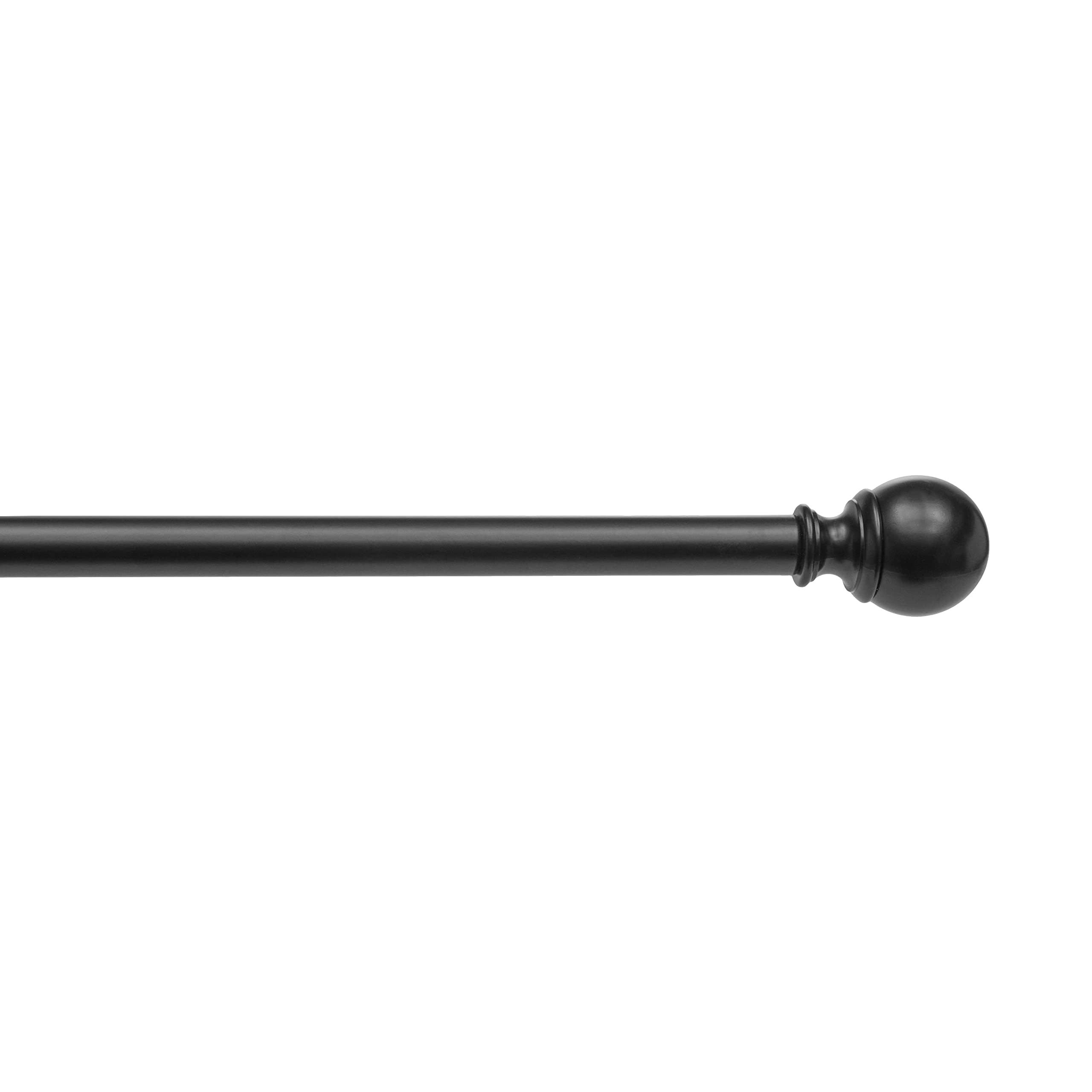 AmazonBasics Bastone Tenda 183-366 cm Nero Sfera 19 mm