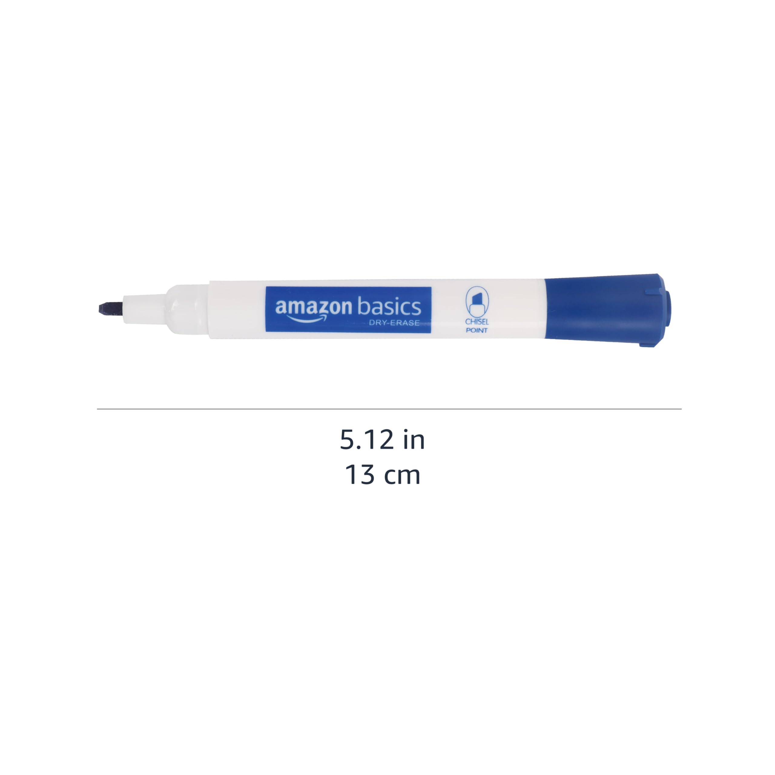 Amazon Basics Pennarelli Lavagna Bianca Blu 12 Pezzi Punta
