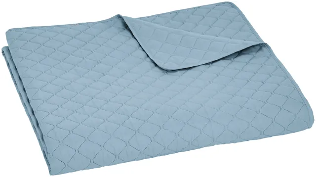 Amazon Basics copriletto trapuntato blu rombi 170x210 cm