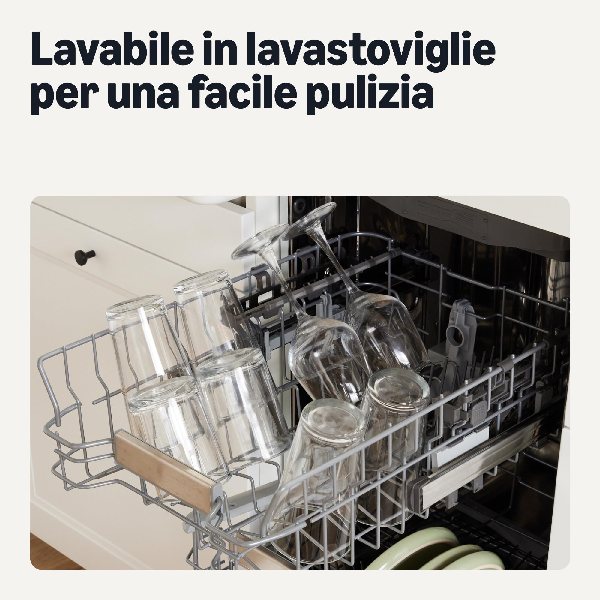 Amazon Basics Bicchieri Vetro 325 ml Set 6 Pezzi Lavastoviglie