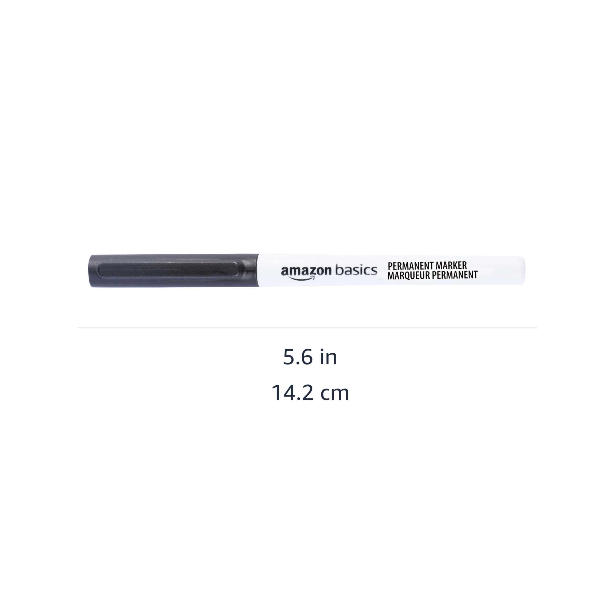 AmazonBasics Pennarelli Indelebili Punta a Scalpello 24 Colori