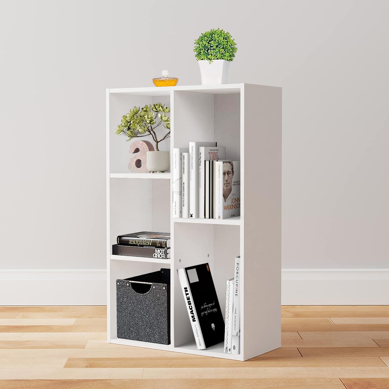 Amazon Basics Libreria 5 Cubi Bianco 50x24x80 cm