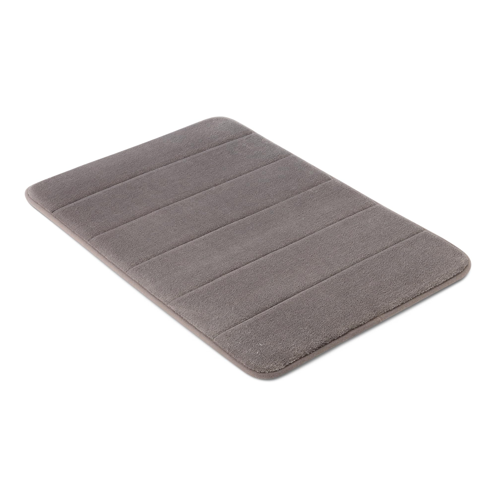 Amazon Basics Tappeto Bagno Memory Foam 43x61 Grigio Chiaro