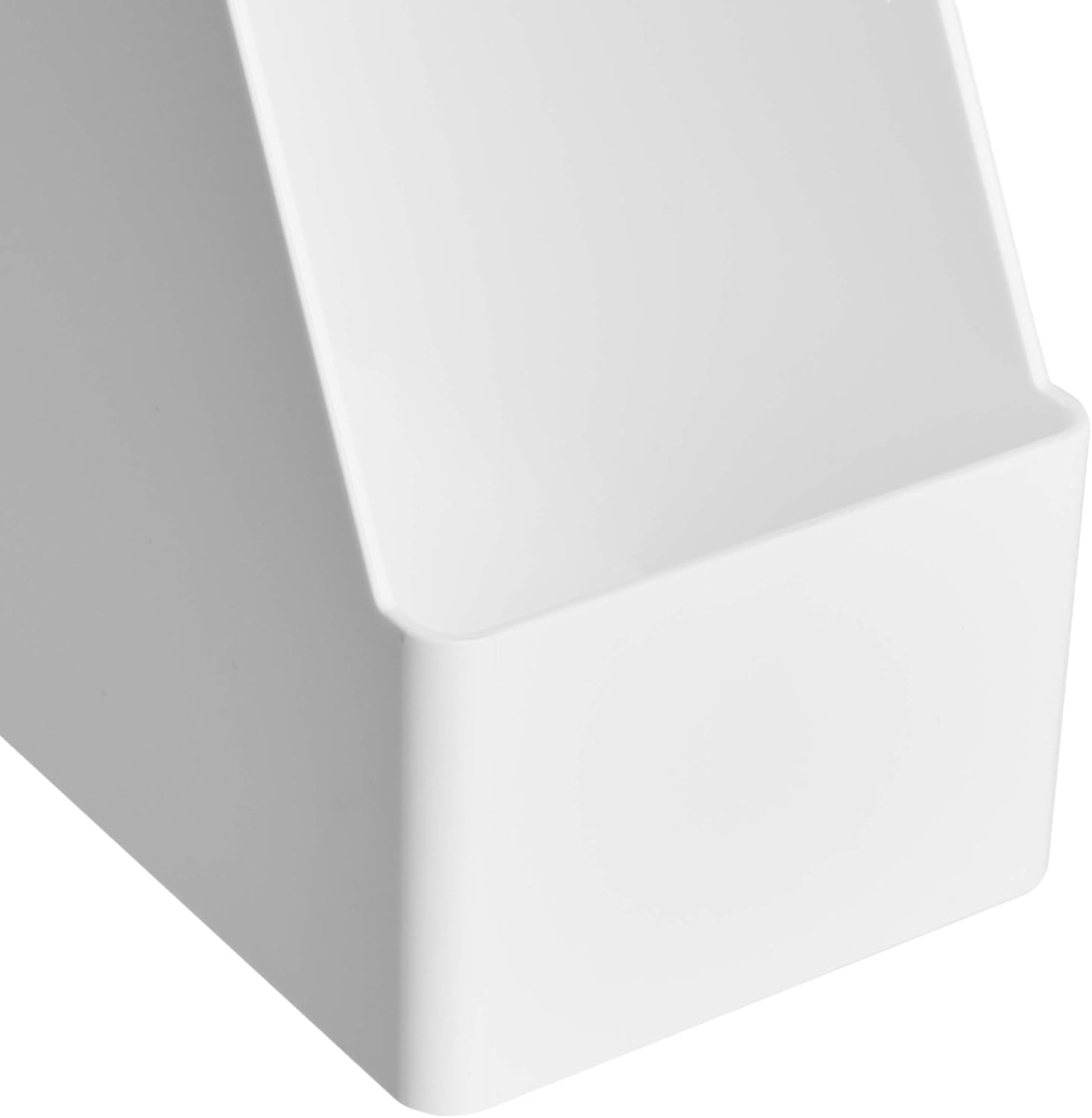 Amazon Basics Organizer Portariviste Plastica 2pz Bianco