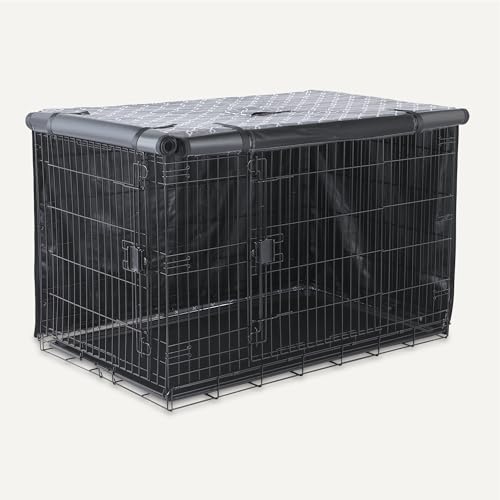 Amazon Basics Copertura Gabbia Cani 122 cm Motivo Poliestere