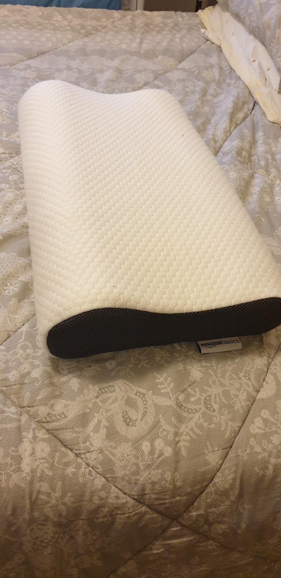 Amazon Basics Cuscino Memory Foam Cervicale 60x35 Regolabile