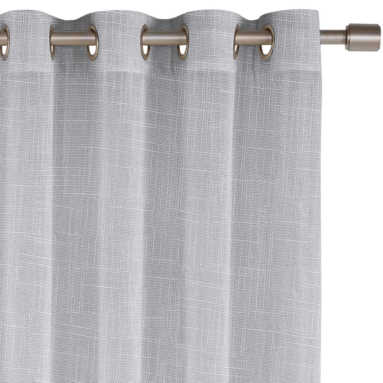 AmazonBasics Sheer Classic tenda trasparente 2 pz grigio scuro 50x63 occhielli