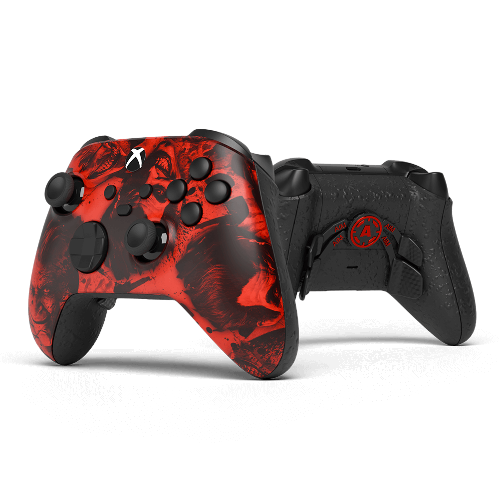 Aim Joker controller Xbox Series X rosso
