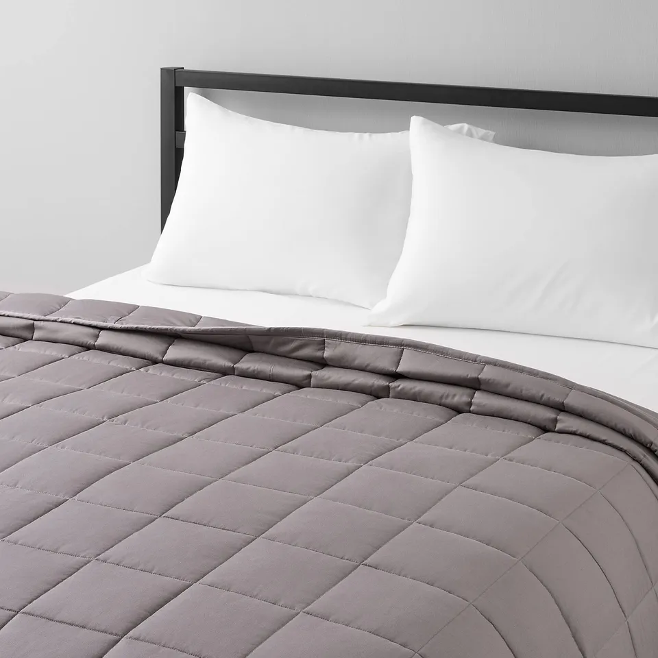 AmazonBasics Coperta ponderata 9 kg 152x203 cm grigio scuro cotone