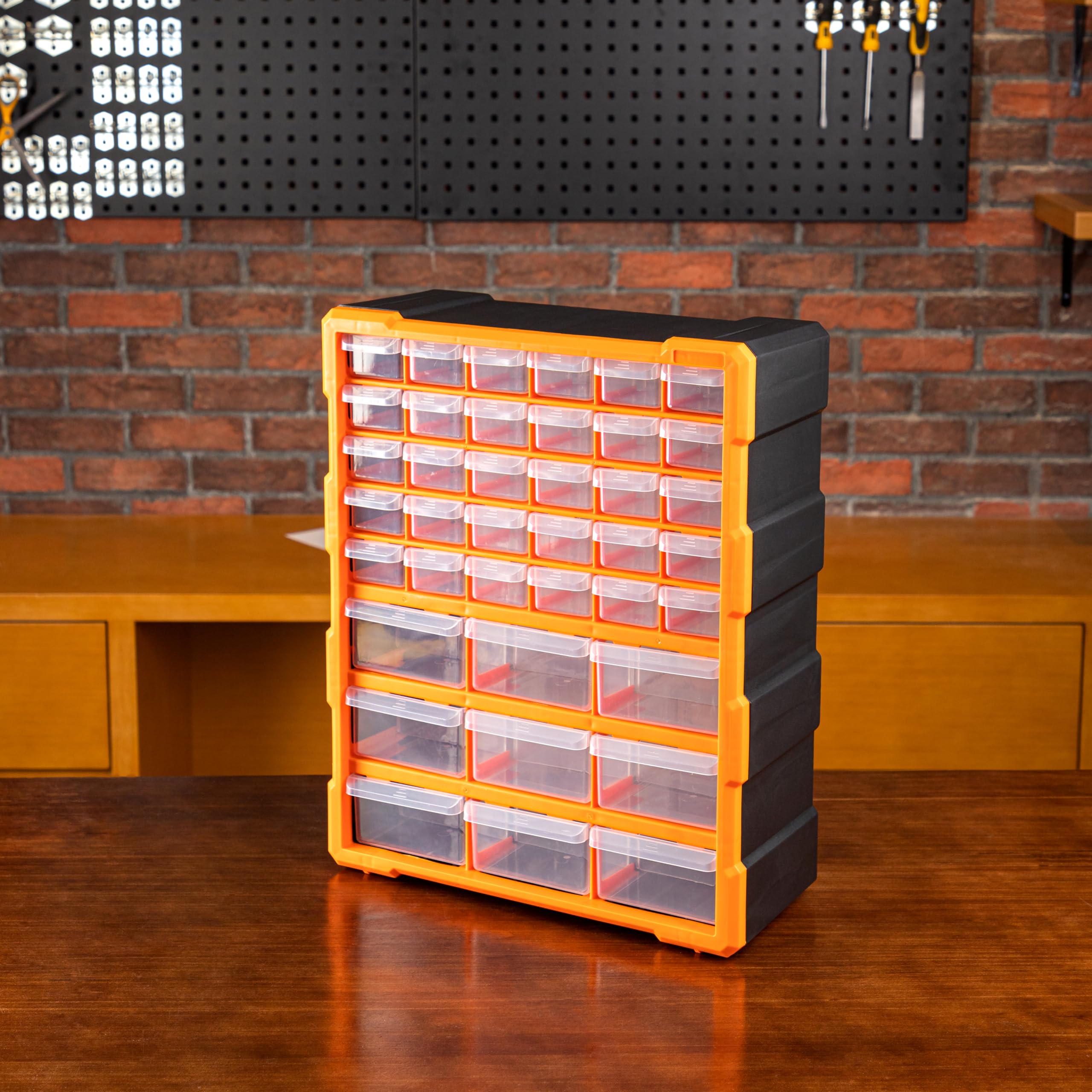 Amazon Basics Organizer 39 Cassetti Nero Porta Minuteria Parete