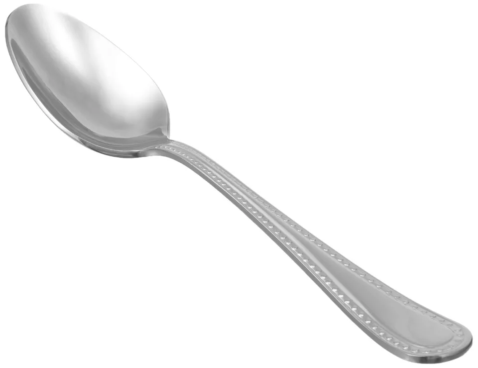 AmazonBasics Cucchiai da Tavola Acciaio 12 Pezzi 19,5 cm