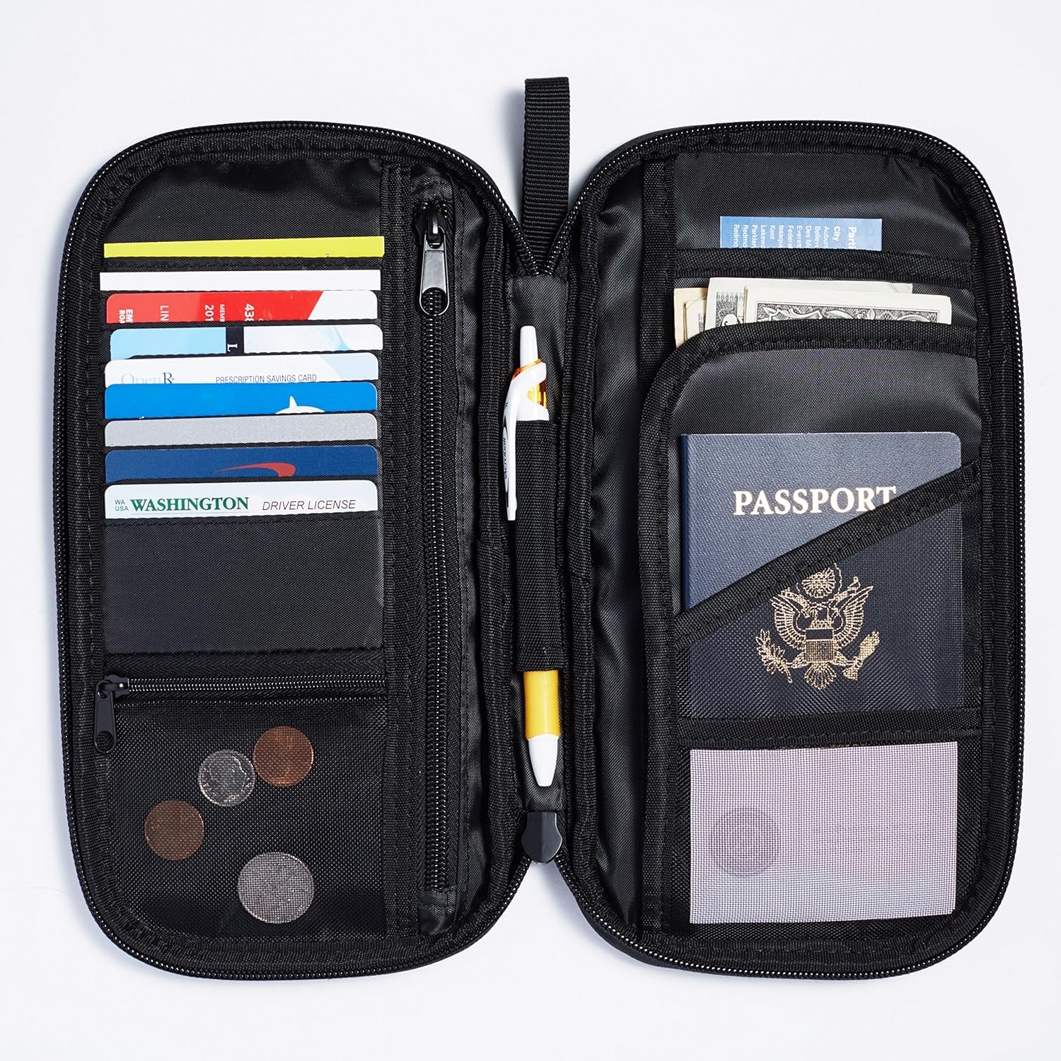 AmazonBasics ZH1510030R5 portadocumenti viaggio RFID nero