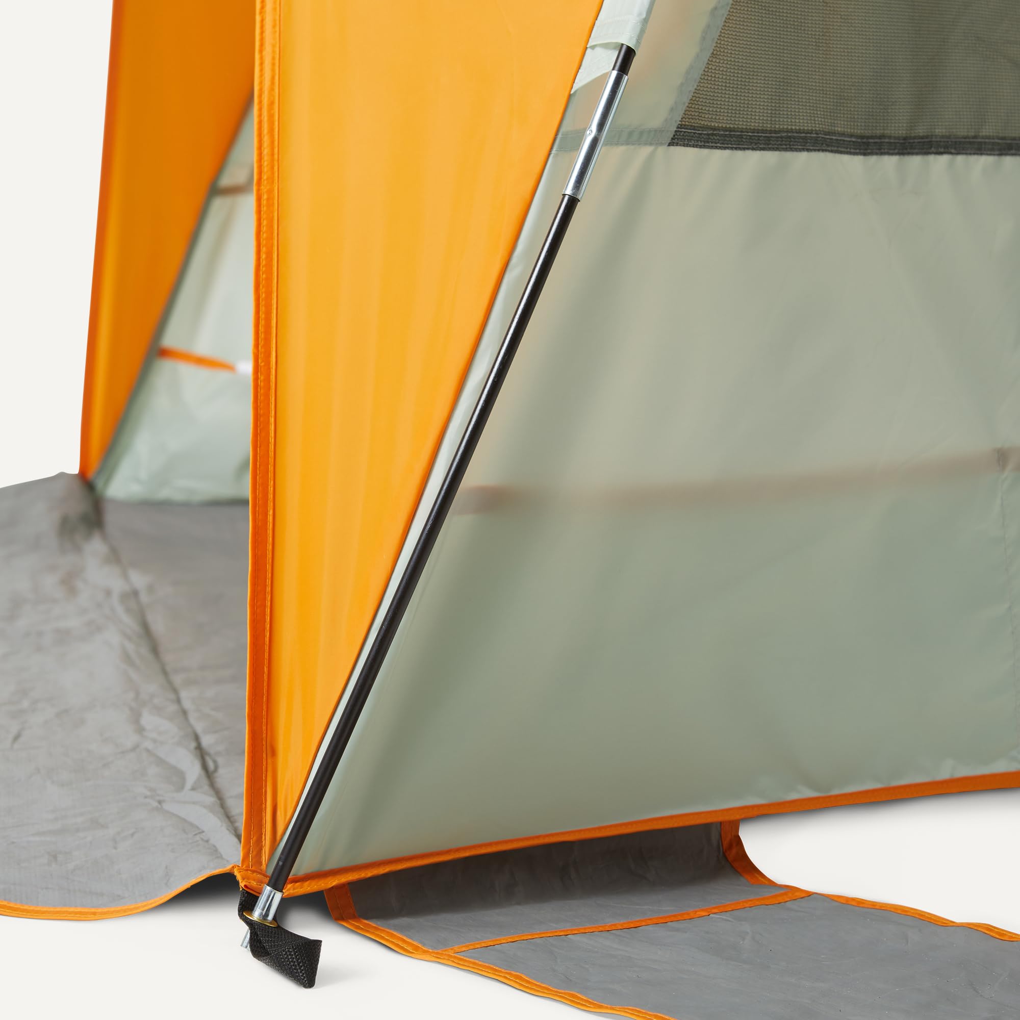 Amazon Basics tenda parasole campeggio grigio arancio 2-3 posti