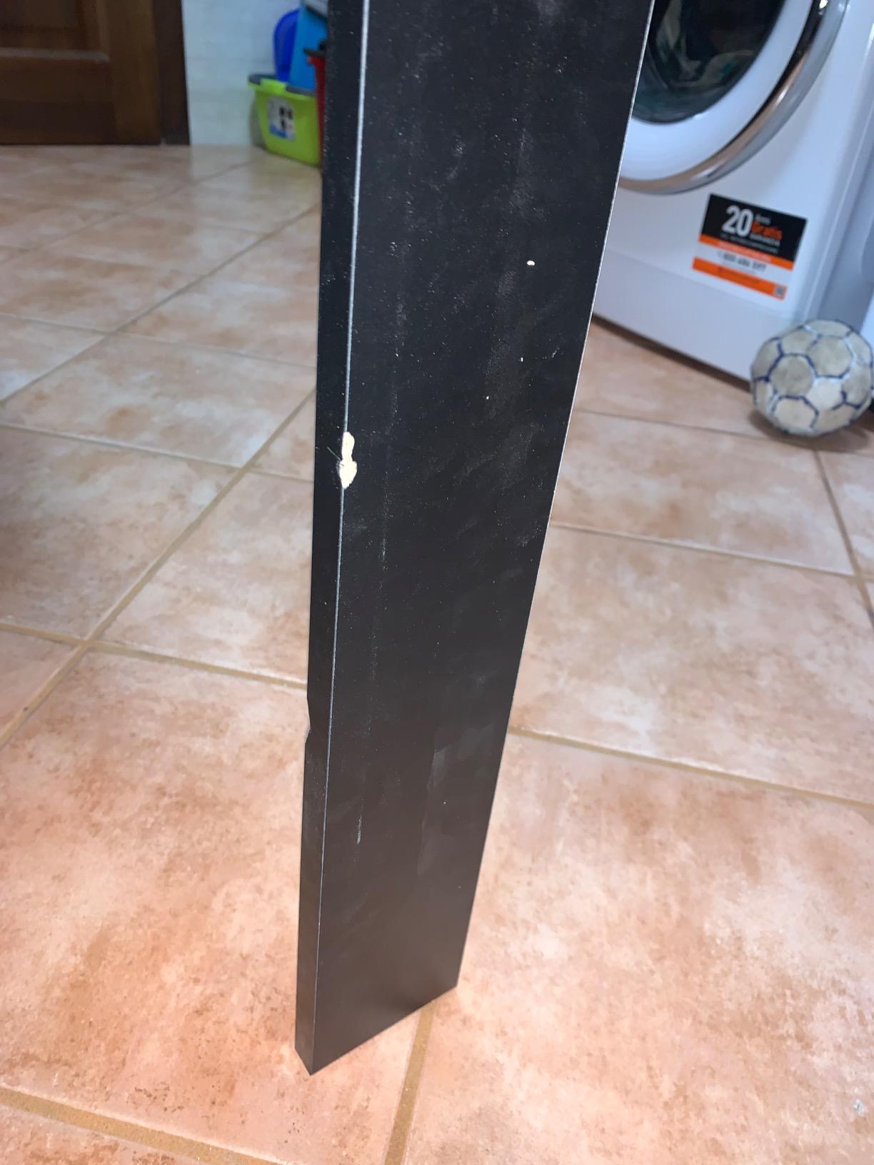 Amazon Basics tavolo da pranzo 110x70 nero 6 posti melaminico