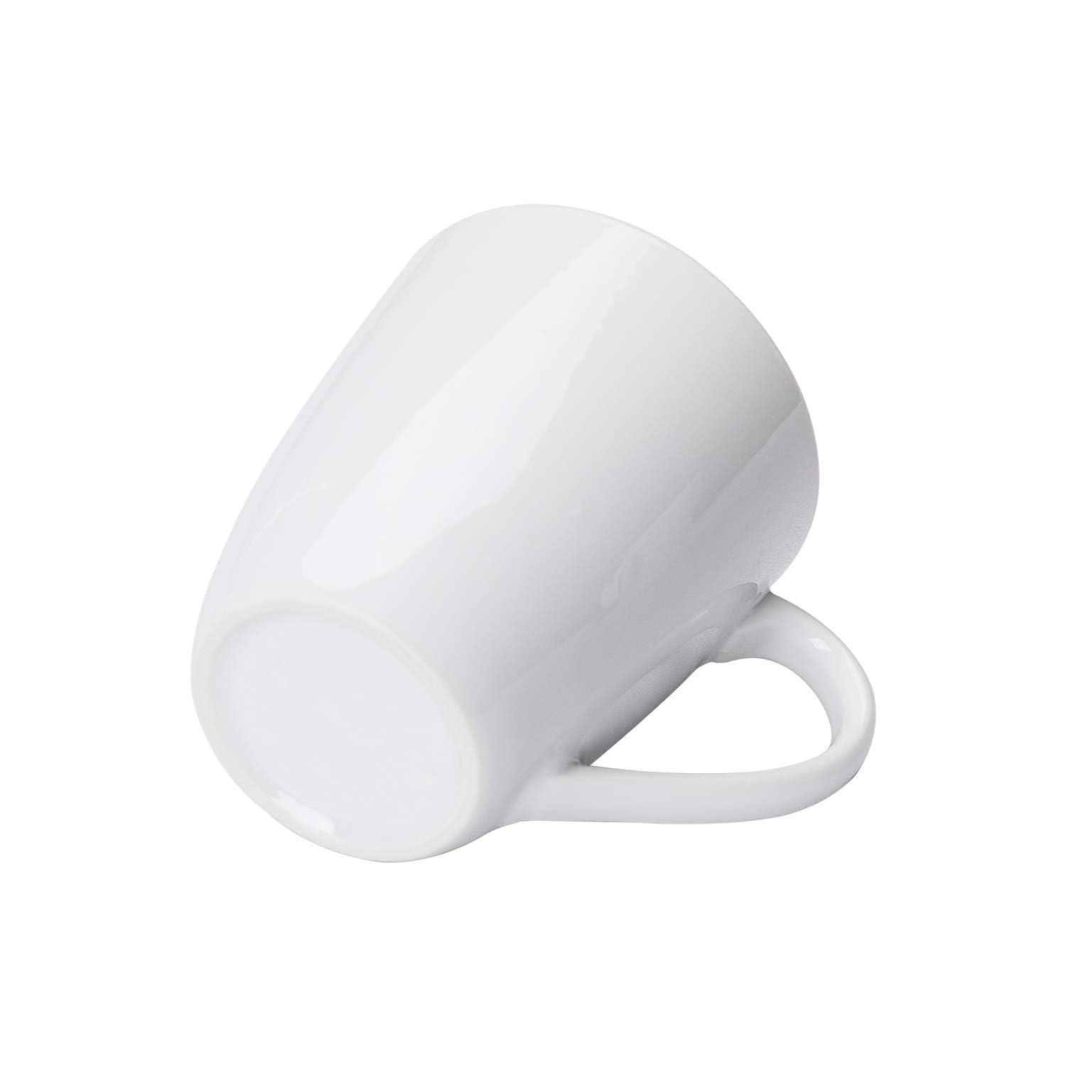 Amazon Basics Tazze Porcellana 355 ml Set 12 Pezzi Bianche Impilabili