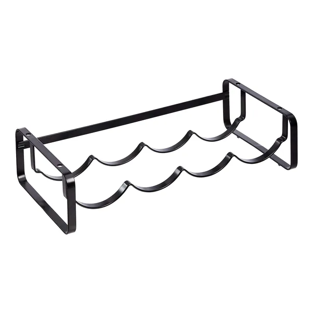 AmazonBasics Portabottiglie da Tavolo Acciaio Confezione da 1 Nero