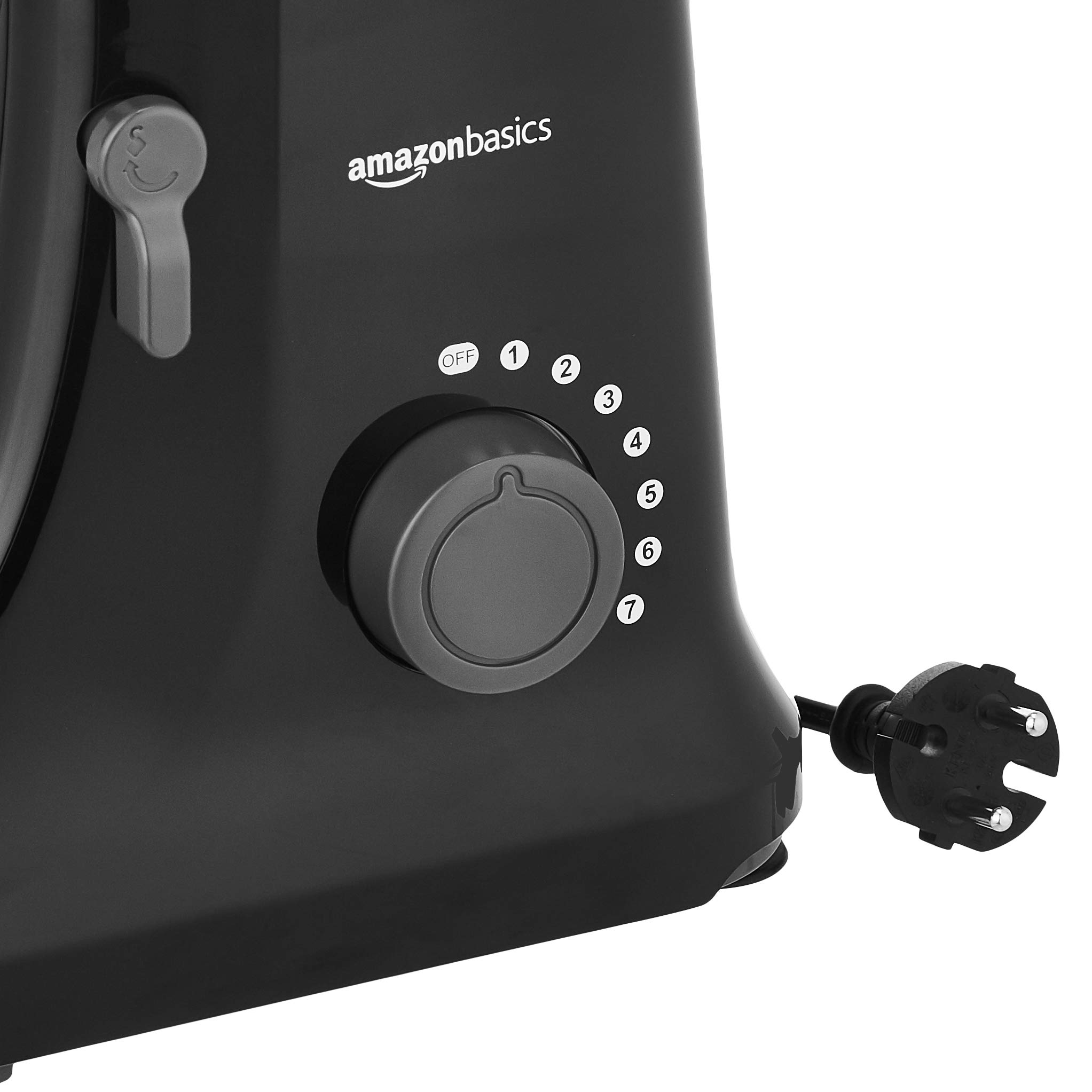 AmazonBasics Planetaria 800W 4,5 Litri con Frusta e Gancio