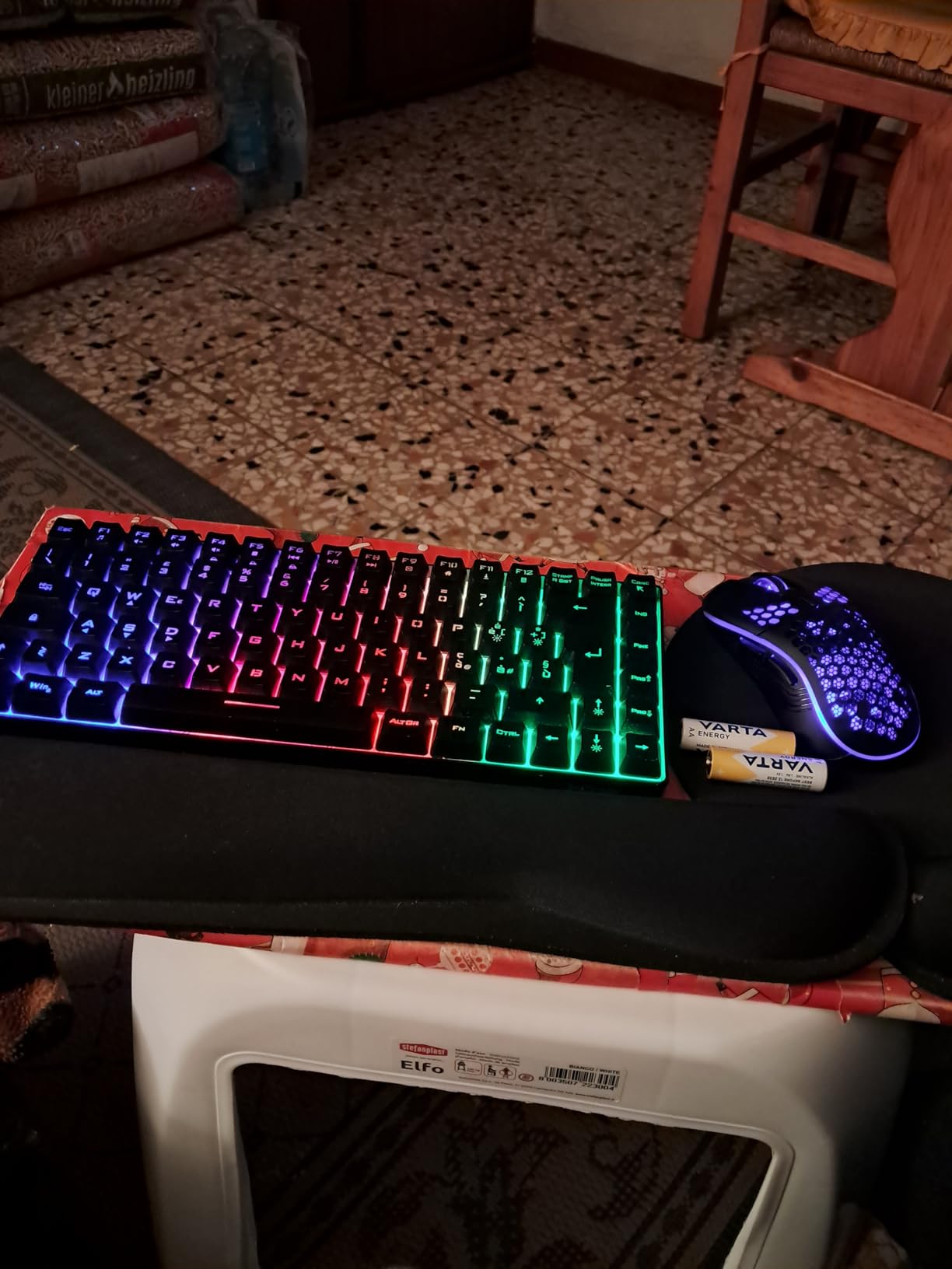 RedThunder K84 Kit Tastiera Mouse Gaming Wireless IT Retroilluminato