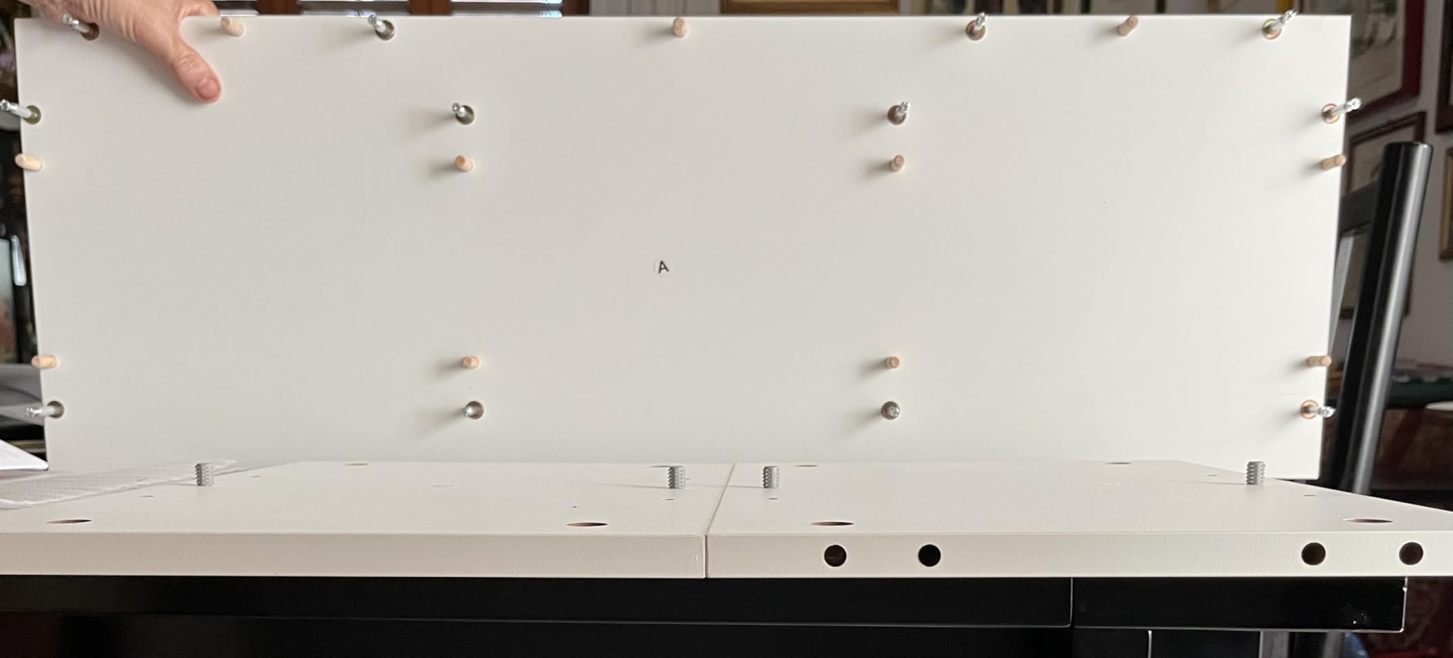 Amazon Basics panca portascarpe con cuscino rovere 6 scomparti