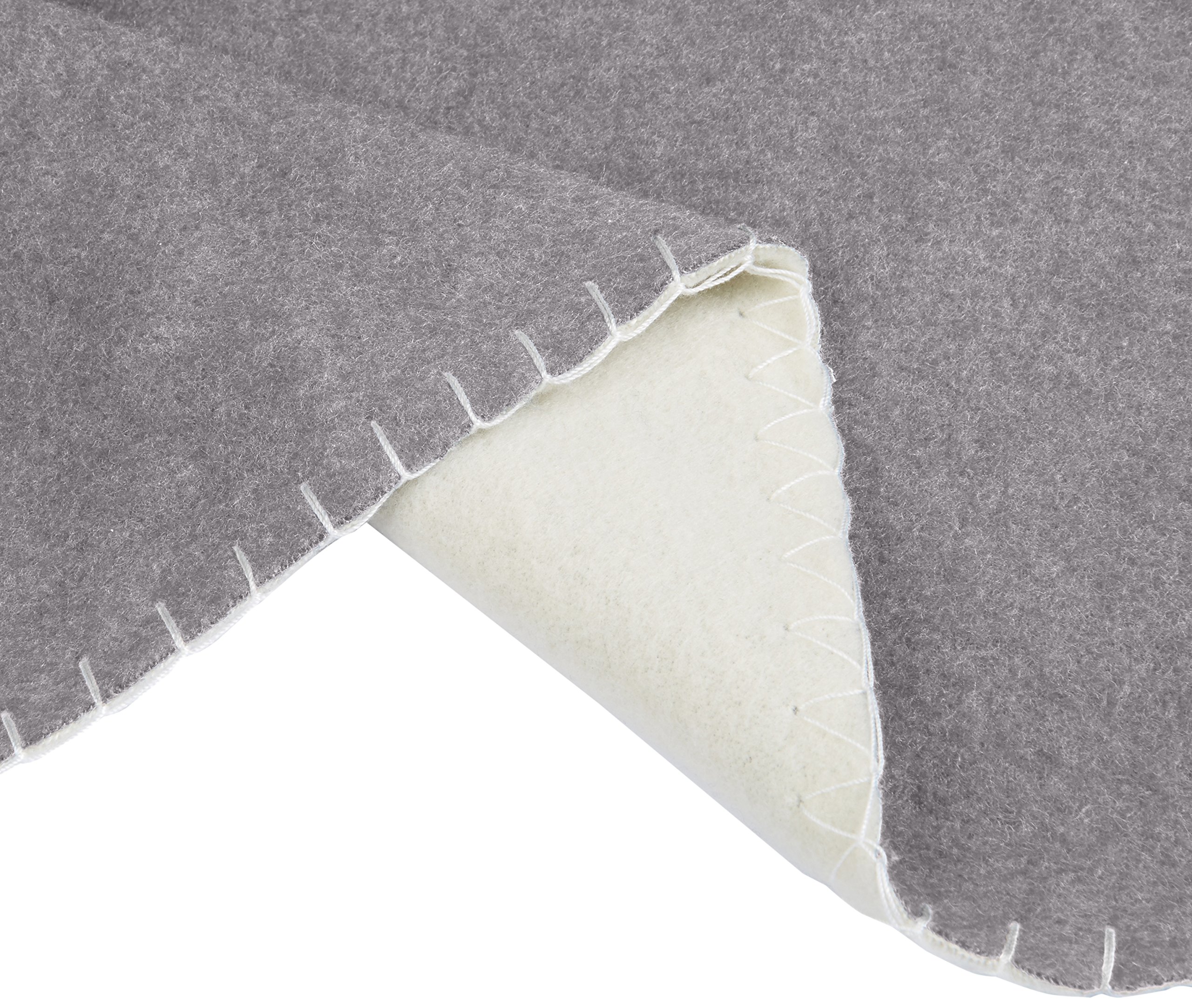 Amazon Basics Coperta Pile 150x200 cm Grigio Crema