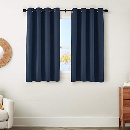 Amazon Basics Mabry Tende Oscuranti Blu 132x160 cm 2 Pezzi