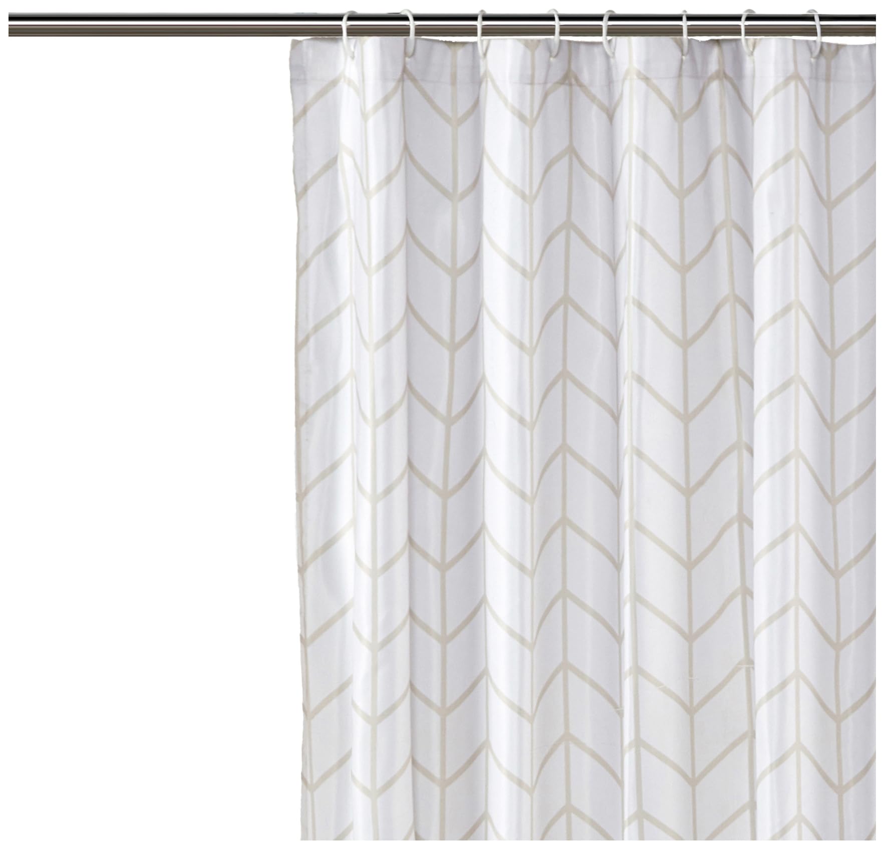 AmazonBasics Tenda Doccia Tessuto 183x183 cm Spina Pesce