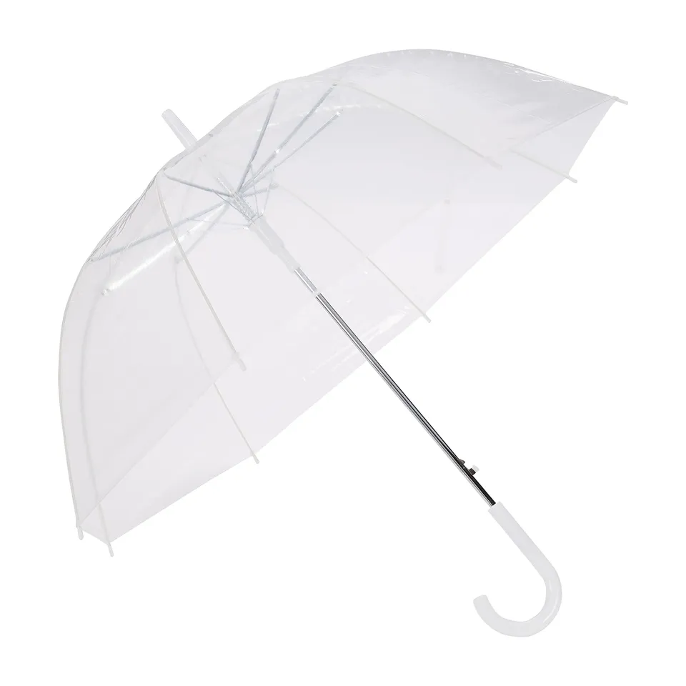 Amazon Basics Ombrello Cupola Trasparente 87,6 cm Automatico