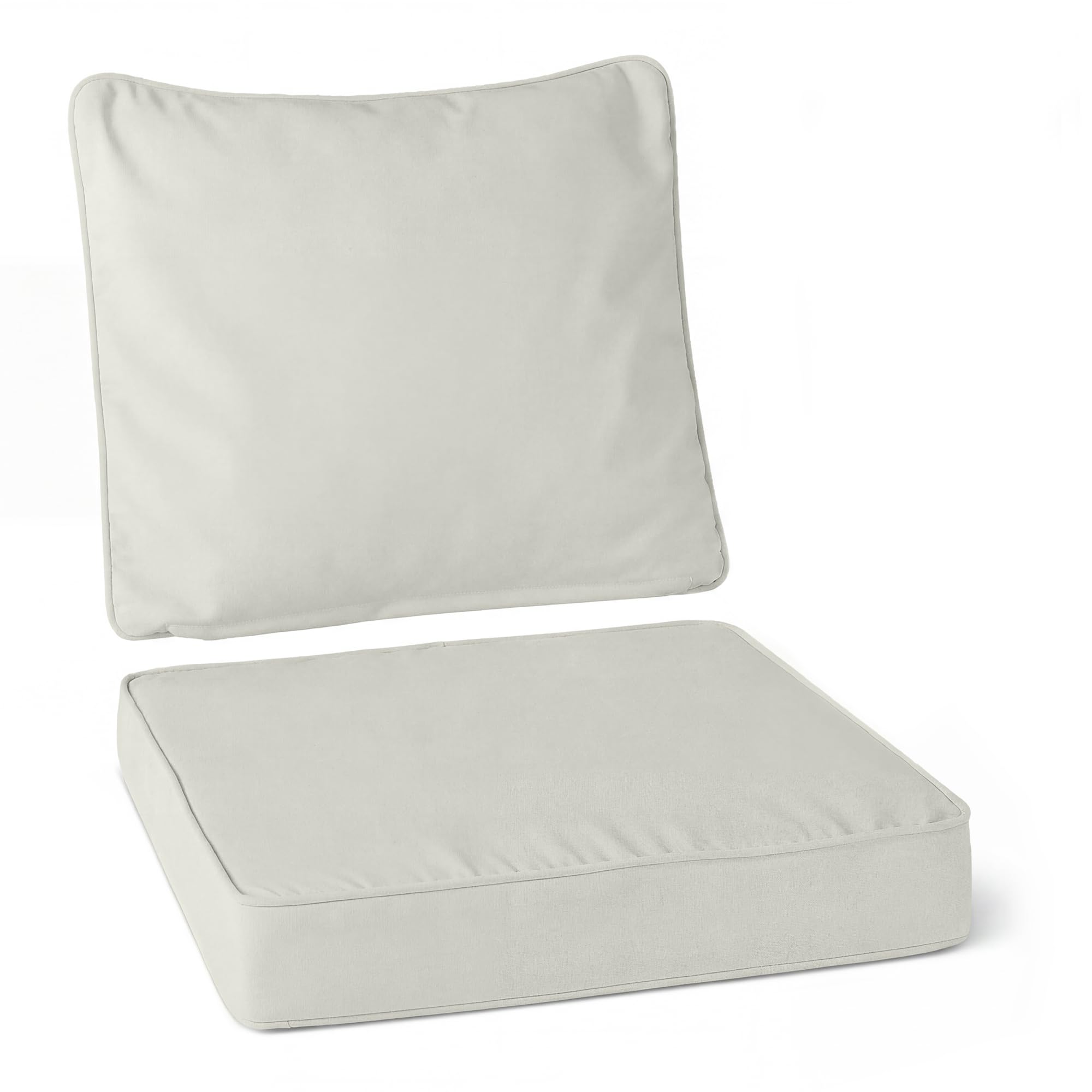 Amazon Basics Cuscino Sedia Giardino 55,9x55,9x7,6 cm Beige Singolo