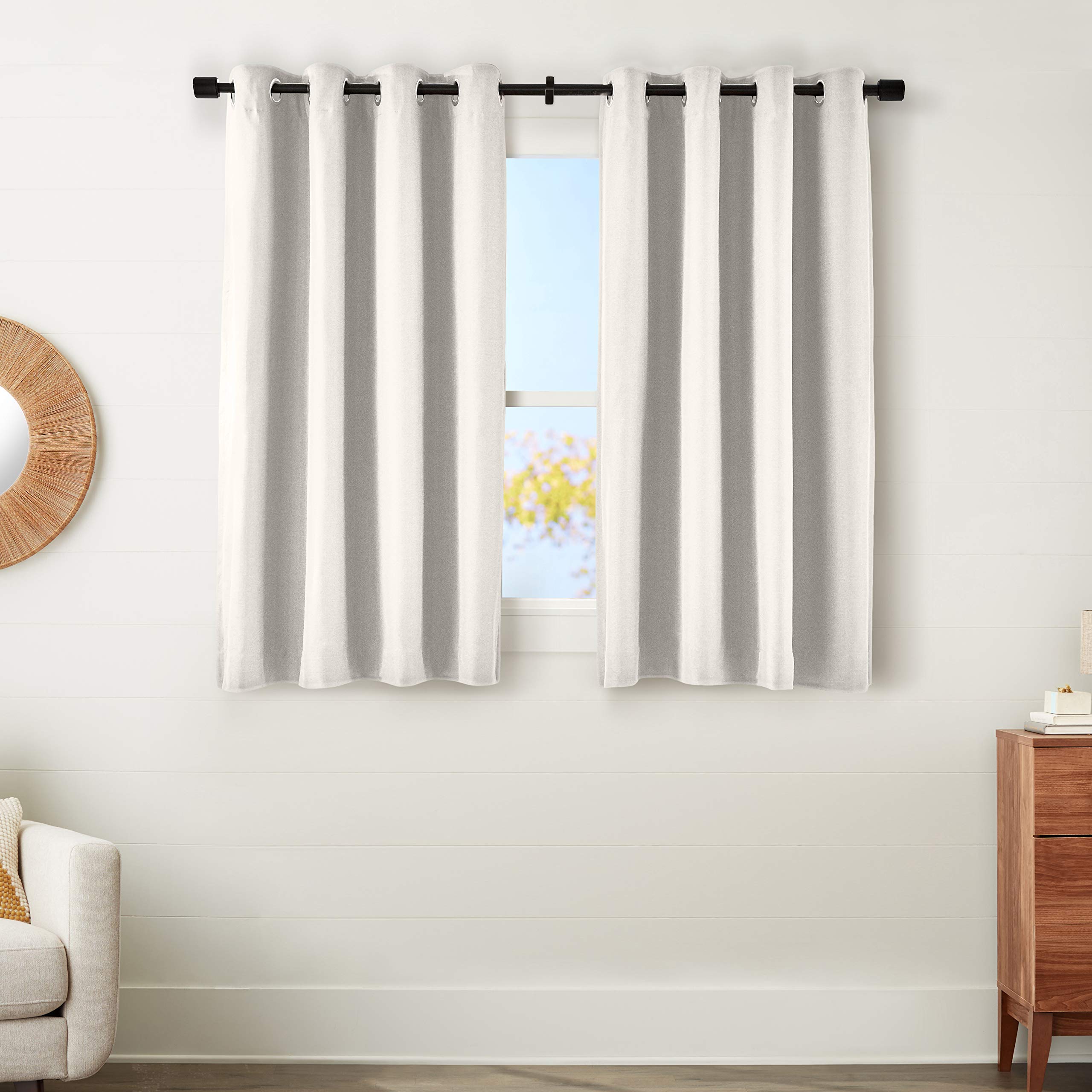 Amazon Basics Mabry 52x54 tende oscuranti avorio 2 pezzi blackout