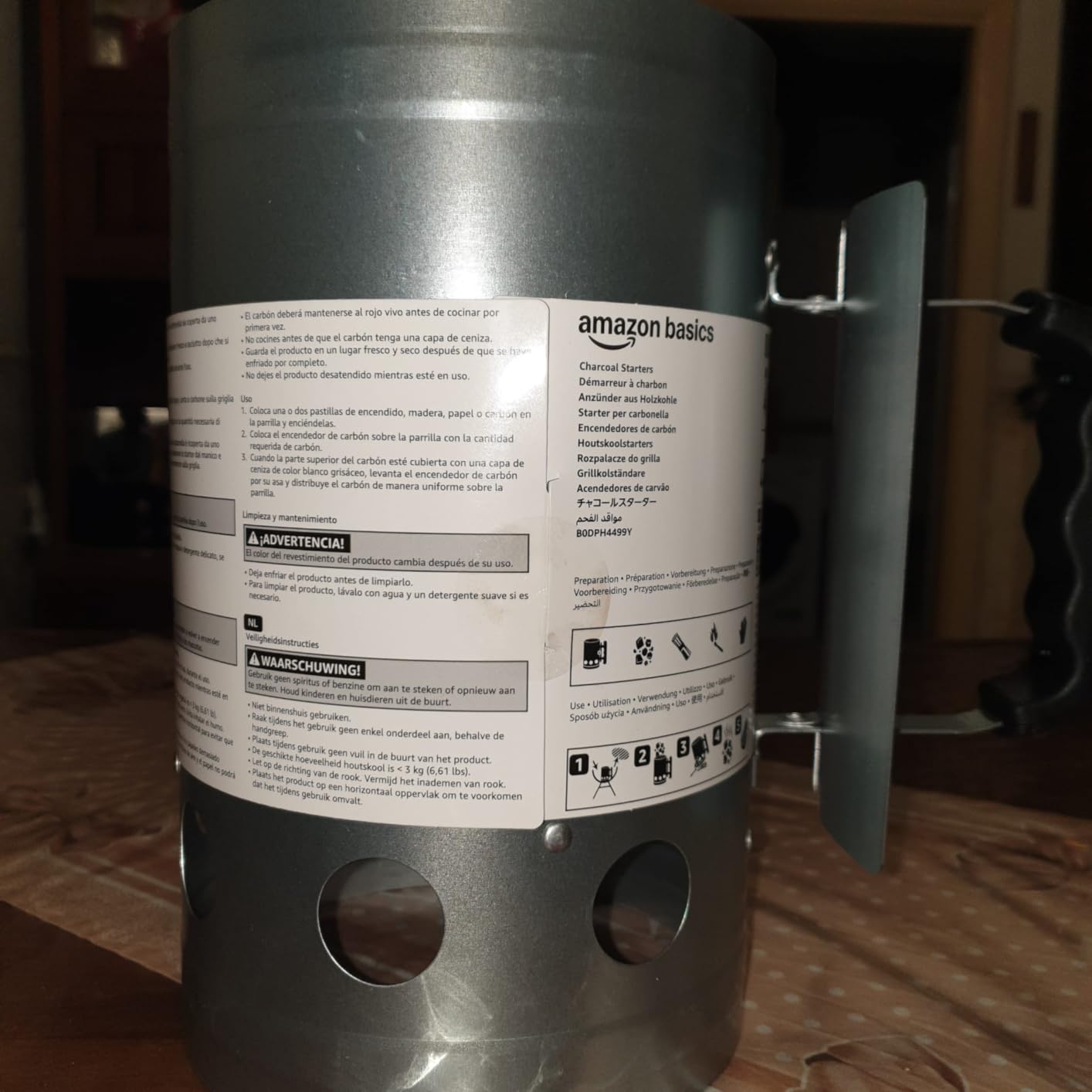 AmazonBasics Ciminiera di Accensione Carbone Barbecue 3 kg