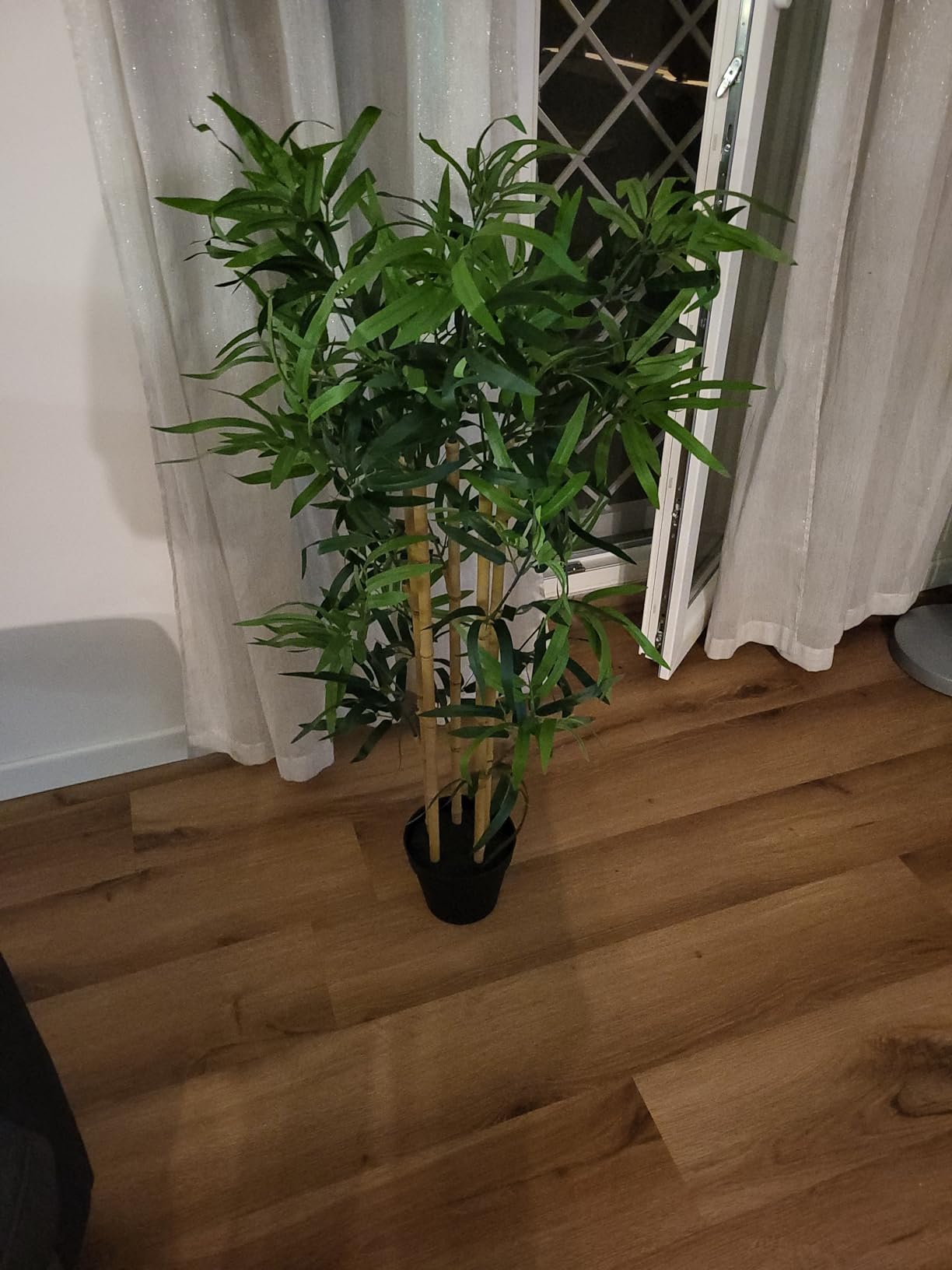 Amazon Basics Pianta Bambù Artificiale 100 cm con Vaso