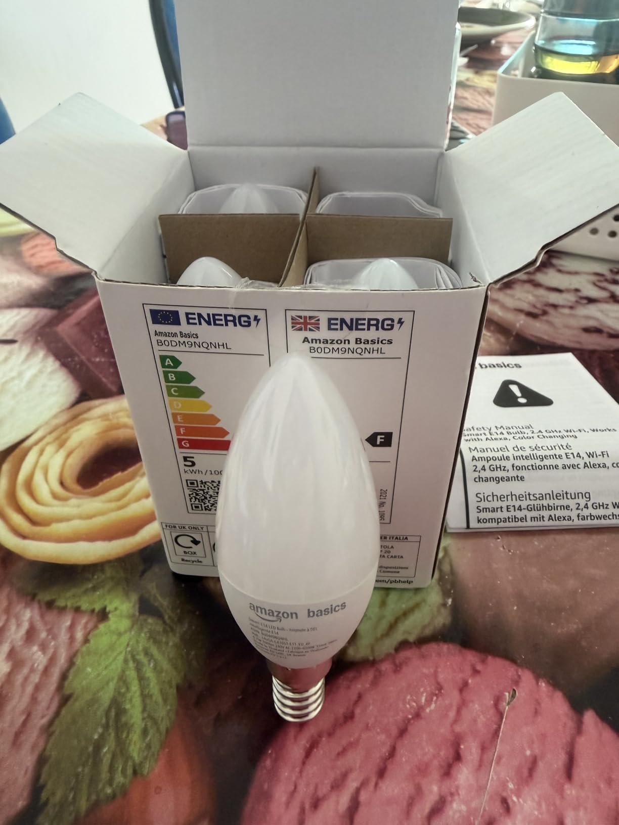 Amazon Basics Lampadina E14 Smart Colore Conf. 2