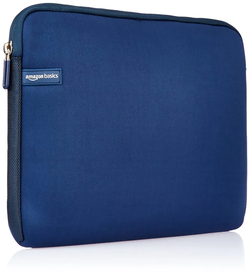 Amazon Basics Custodia Laptop 13,3 Pollici Blu Navy Sottile