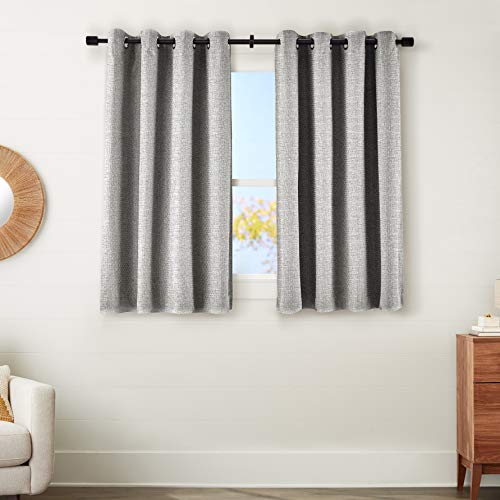 AmazonBasics Basket Weave 52x54 Tende Oscuranti Grigie 2 Pezzi