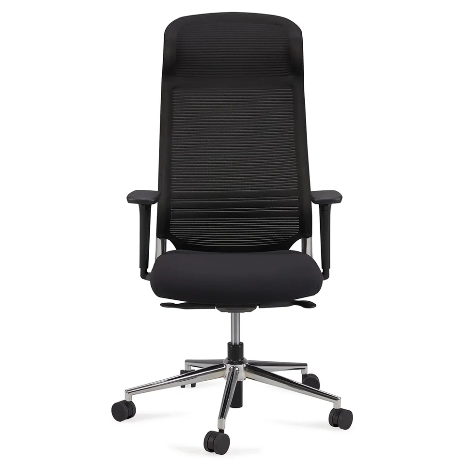 Amazon Basics Sedia Ufficio Ergonomica Nera Schienale Alto in Rete