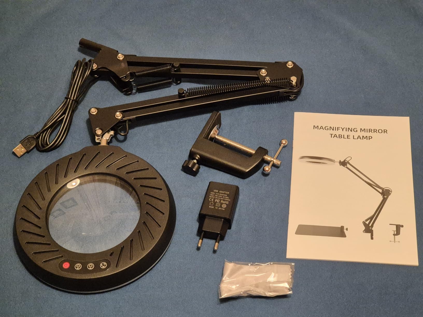 RealPlus Lampada Lente Ingrandimento 10X Nero Solo Clip