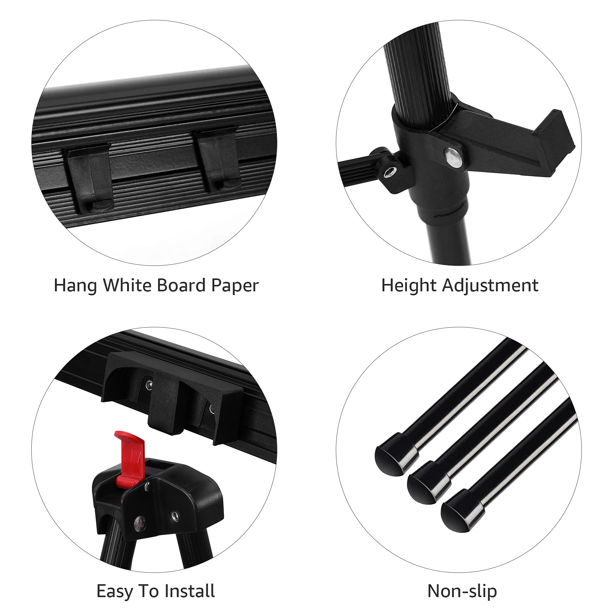 Amazon Basics cavalletto treppiede alluminio nero regolabile