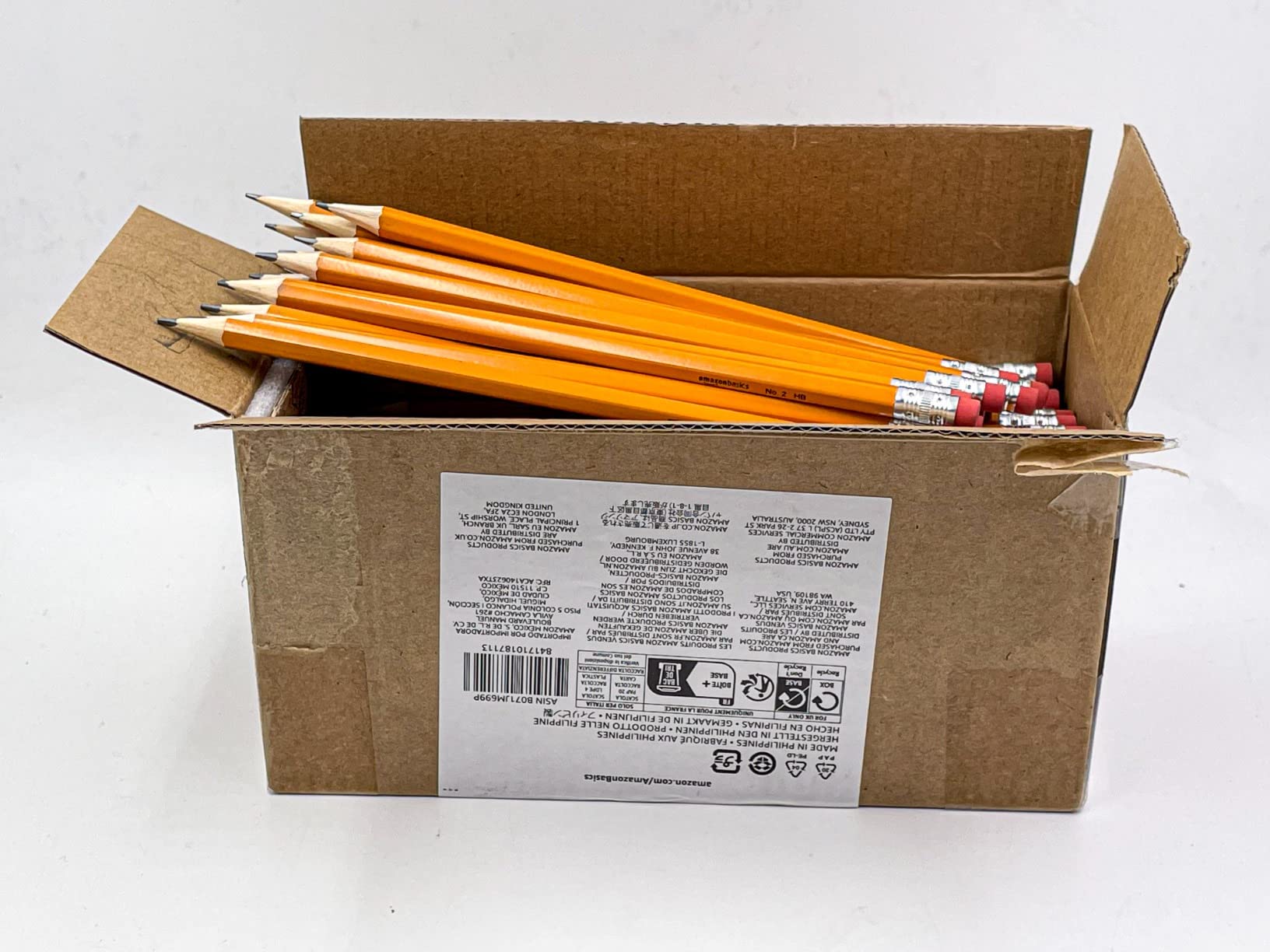 Amazon Basics Matite HB2 grafite 30 pezzi con gomma