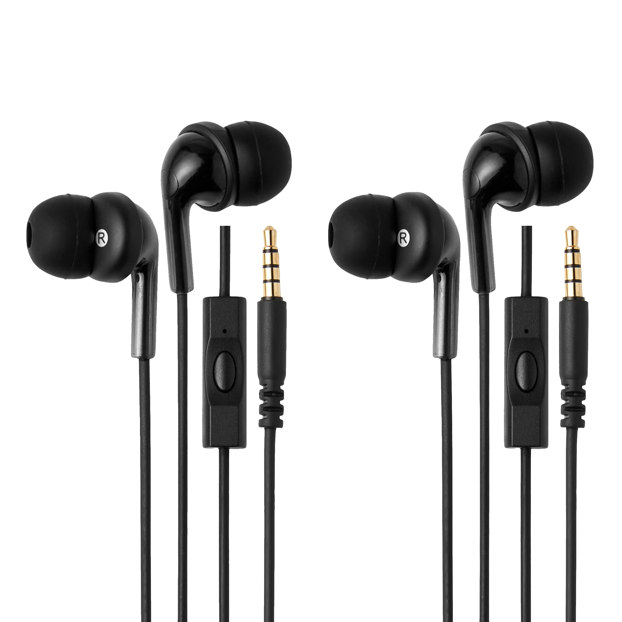 AmazonBasics Auricolari In-Ear USB-C Nero con Microfono 1pz