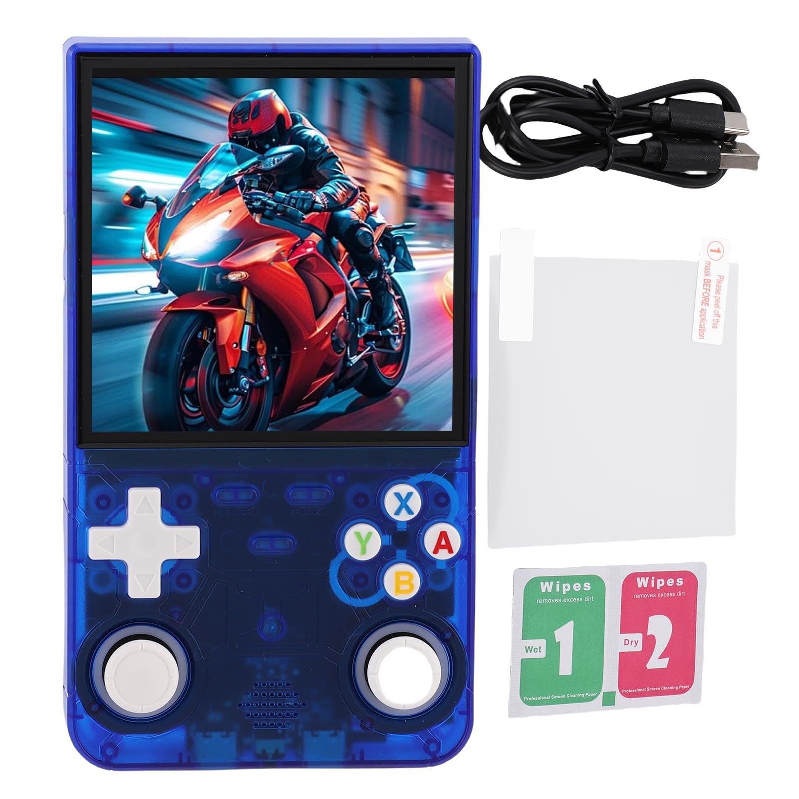 Elprico R36 Ultra Console Portatile 128G Blu Trasparente