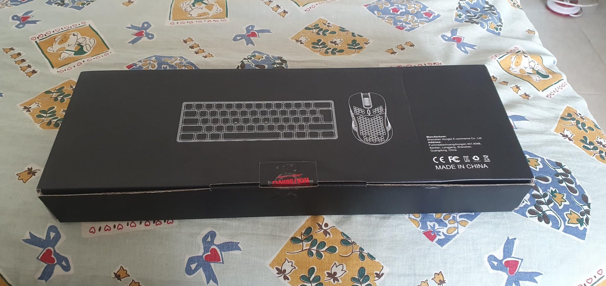 RedThunder K62 kit tastiera e mouse gaming wireless nero RGB