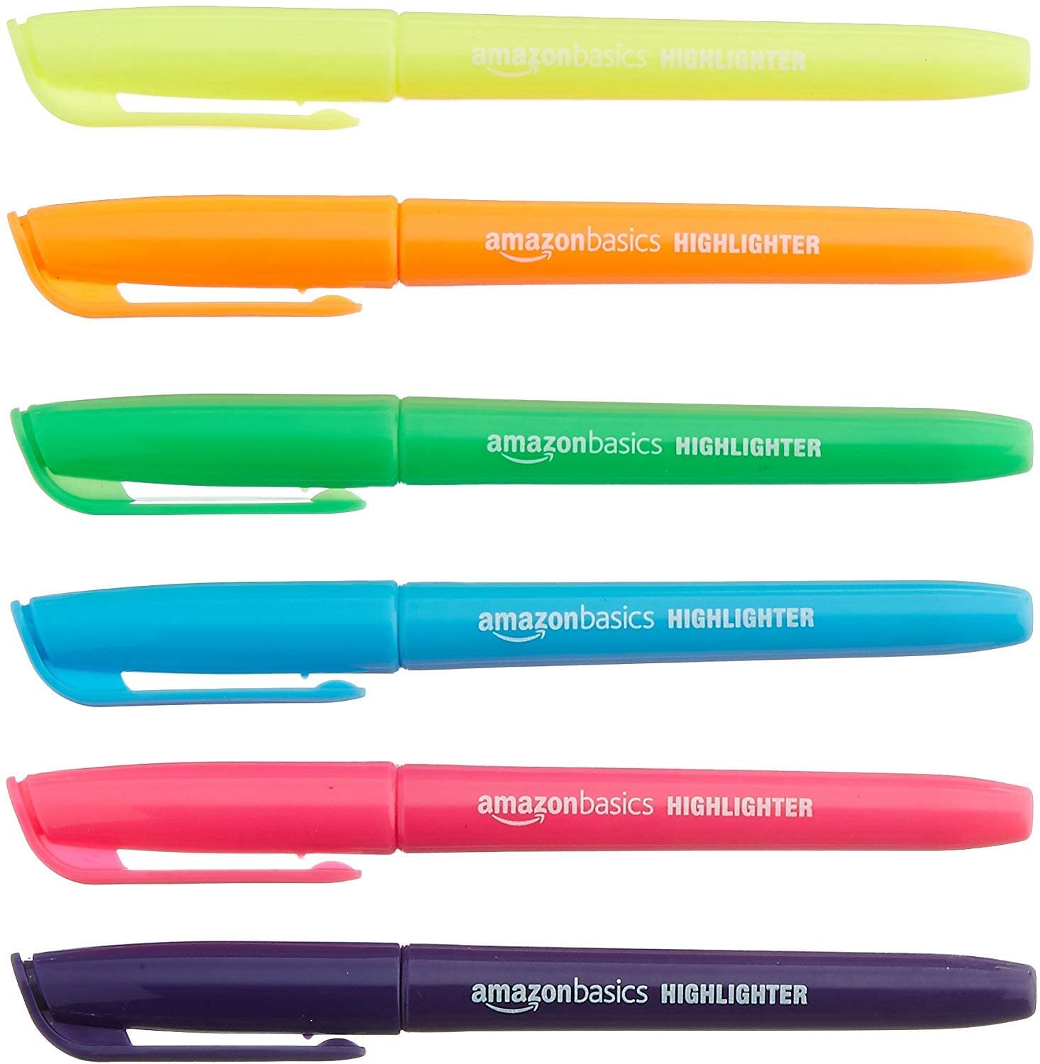 Amazon Basics evidenziatori punta a scalpello 8 pezzi multicolore