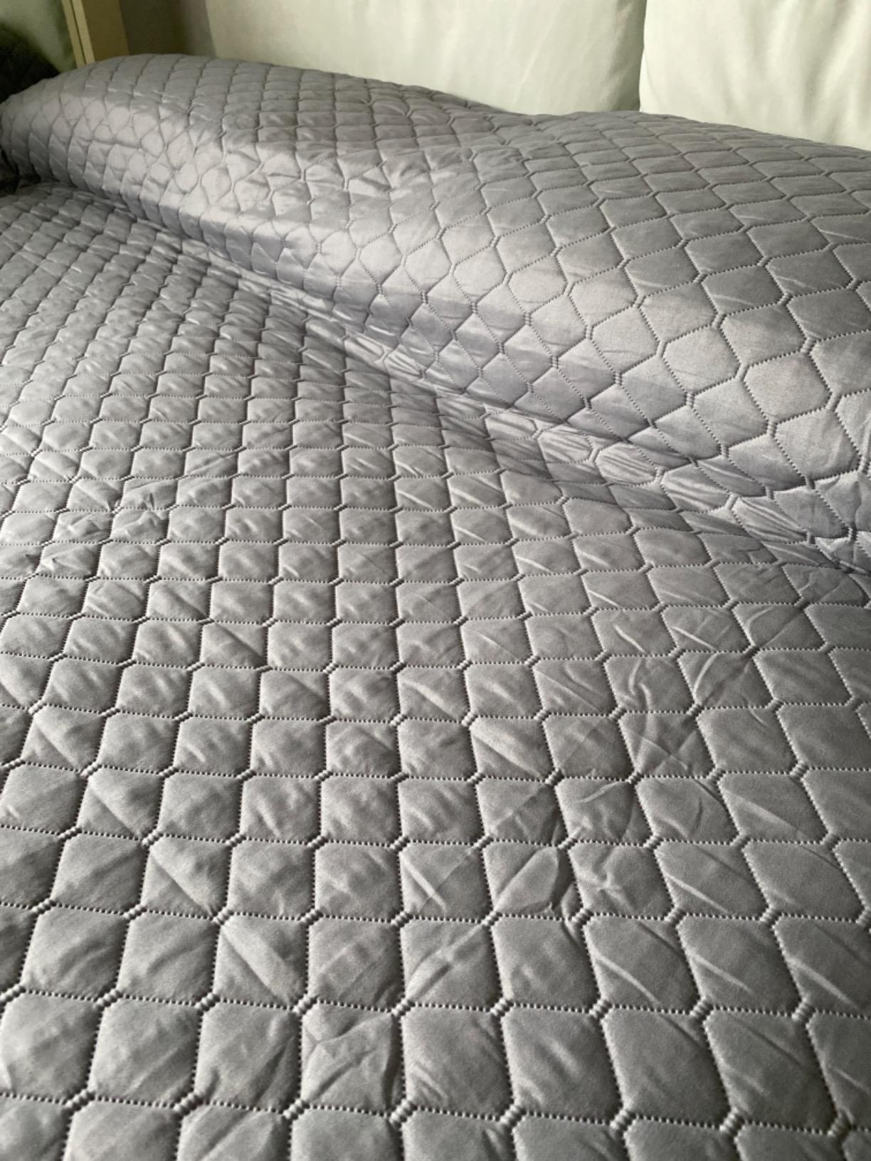 AmazonBasics Trapunta 220x240 Grigio Scuro in Microfibra