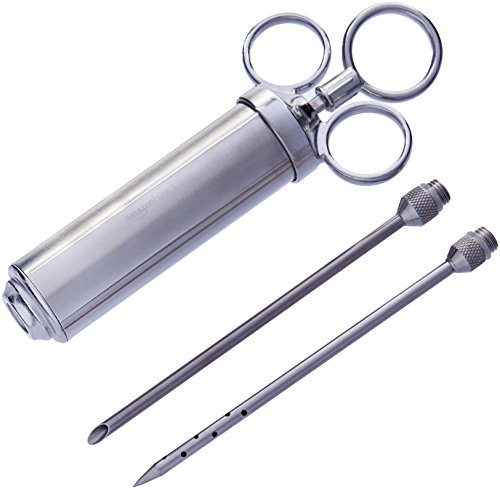 AmazonBasics Siringa per Marinata Acciaio Inox 59 ml