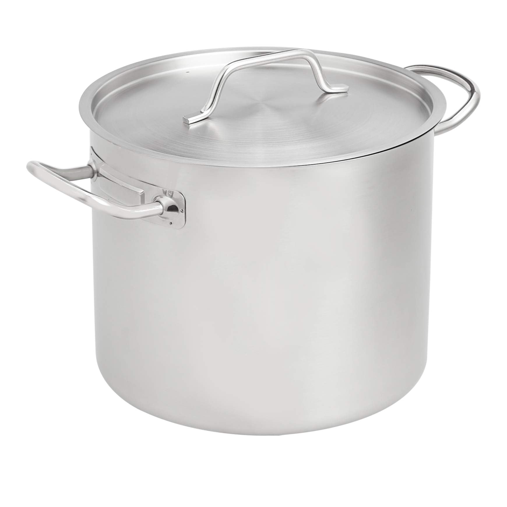 AmazonBasics Pentola Acciaio Inox 9,5 Litri con Coperchio